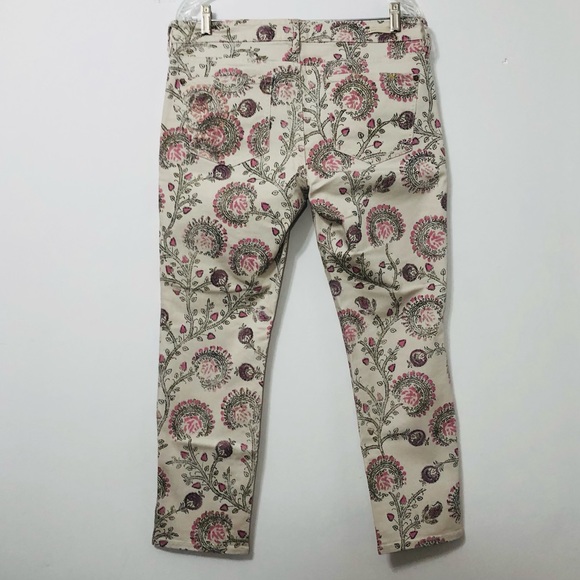 Anthropologie Pilcro Jeans NWOT Floral Zip Embroidered Pocket Size 30 - Picture 6 of 9